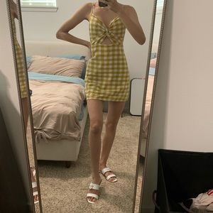 Lottie Moss cut out mini dress